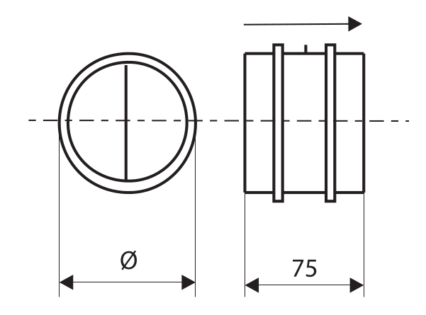Клапан обратный круглый