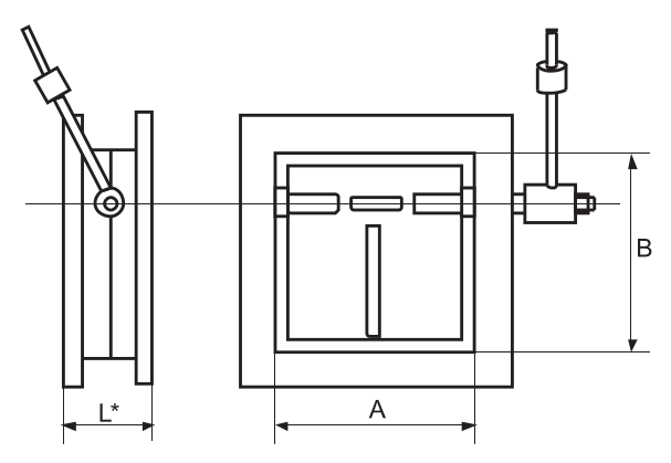 Клапан обратный прямоугольный